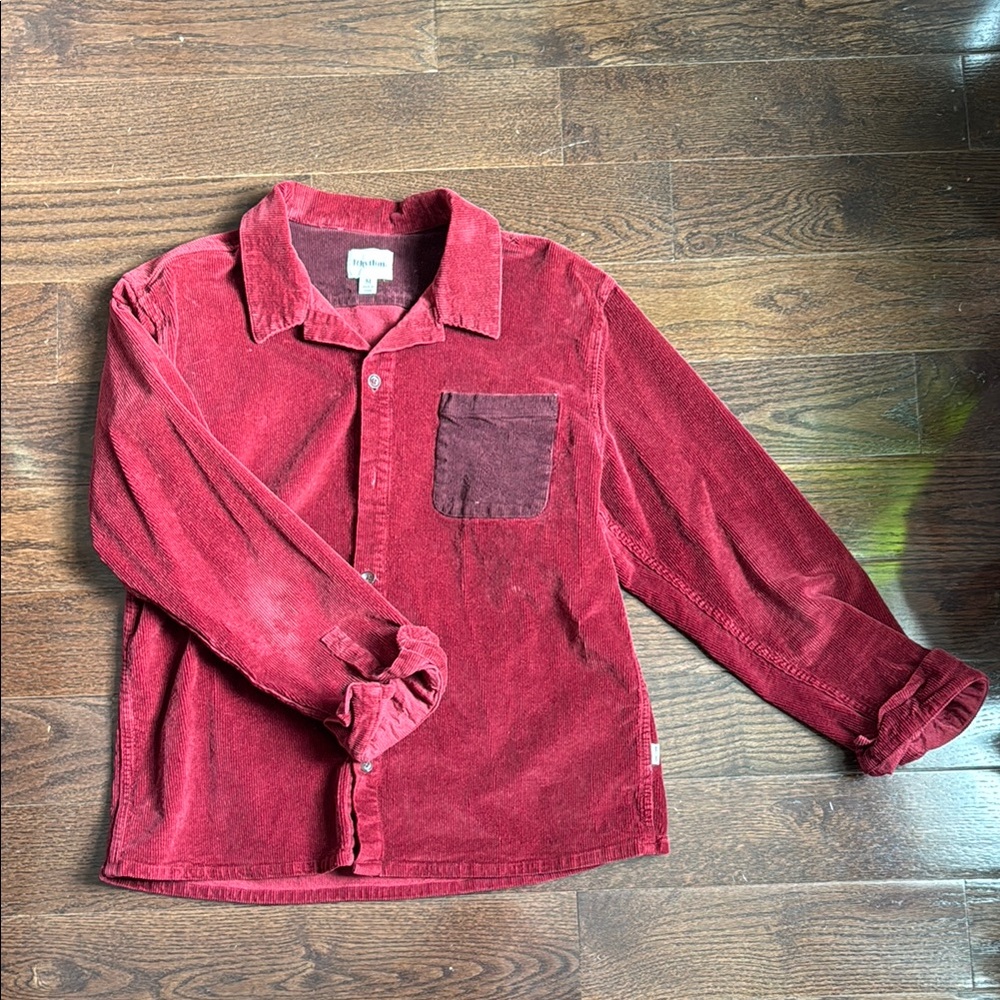 Red Corduroy Rhythm Shirt